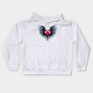 Heart With Wings 3 Kids Hoodie